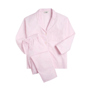 (W) Sleepy Jones Marina Pajama Set Pink End on End