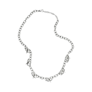 Diesel Dx1435 Stainless Steel Chain Necklace Silver