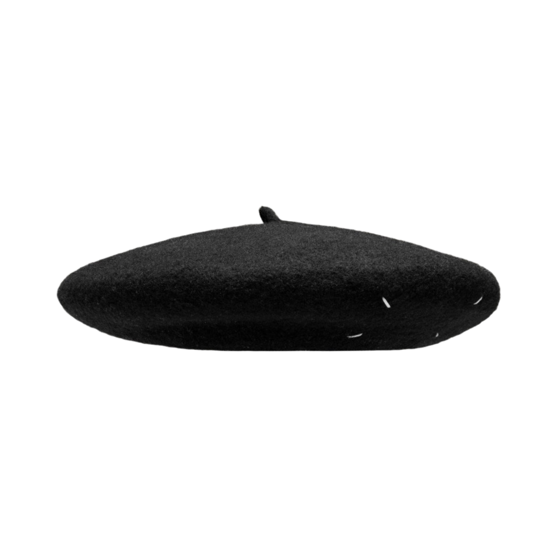 SI0TC0001S60384900 Maison Margiela Heavy Wool Beret Black