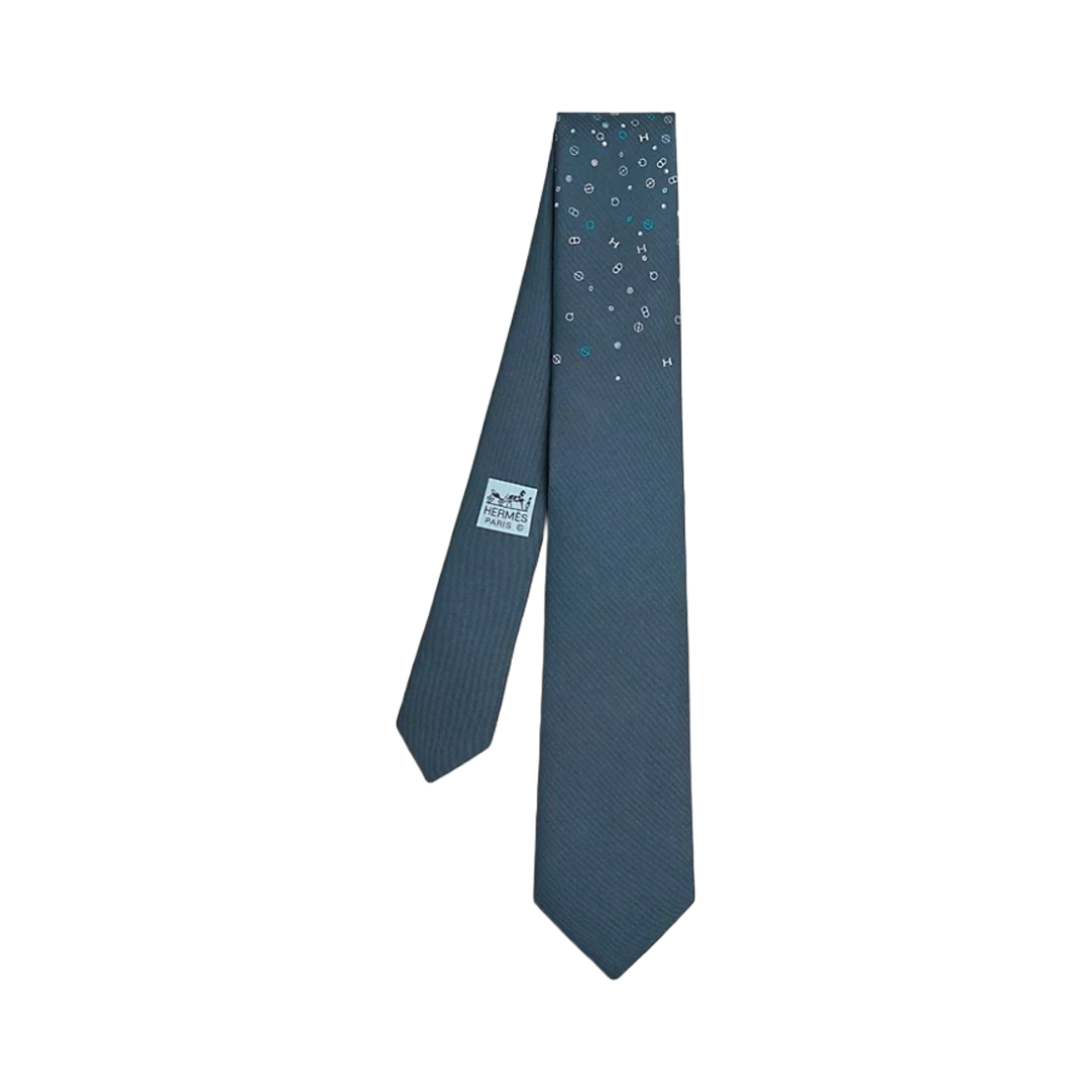 에르메스 타이 7 타이 퀸카일리 셔플 타이 마린 씨엘(Hermes Tie 7 Quincaillerie Shuffle Tie Marine Ciel) - 1