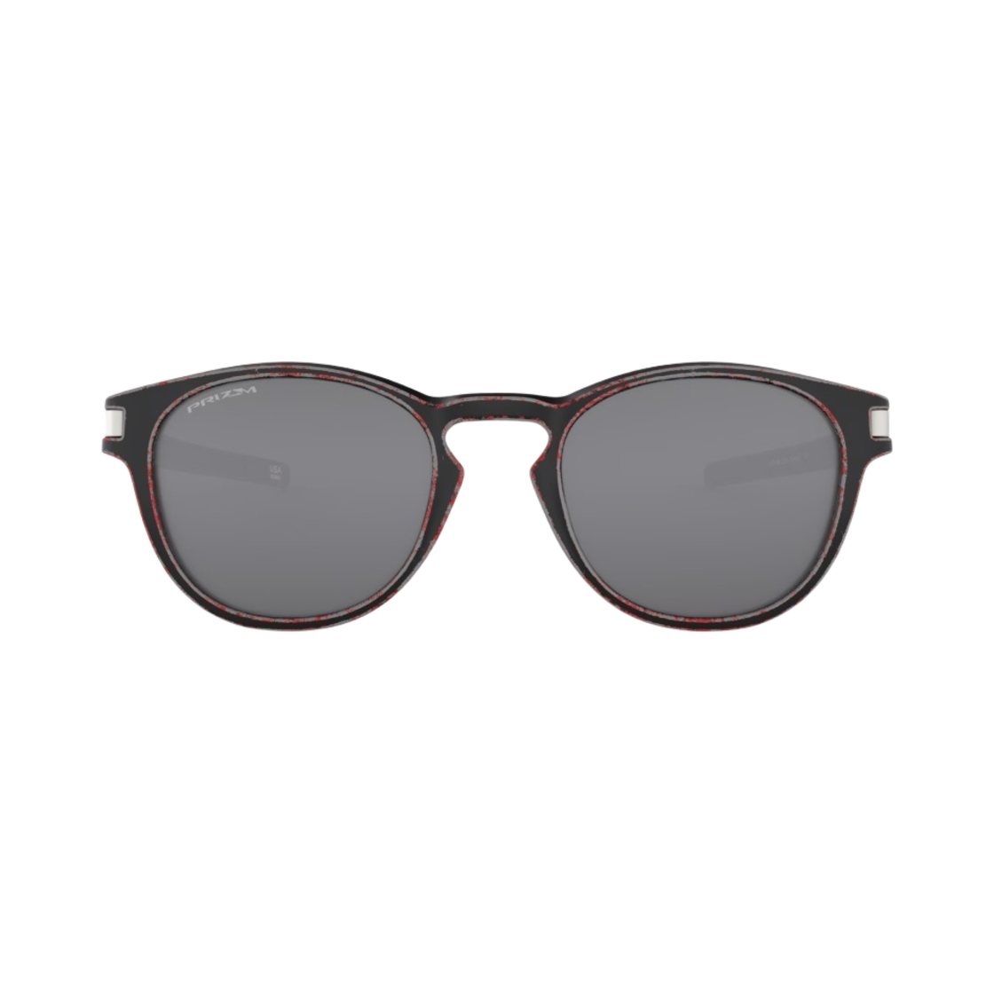오클리 래치 레이스원 레드 프레임 프리즘 블랙 렌즈 로우 브릿지 핏(Oakley Latch Racewon Red Frame Prizm Black Lenses Low Bridge Fit) - 2