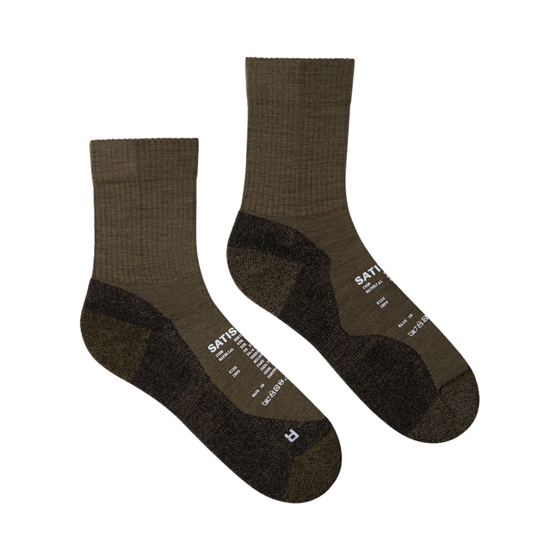 새티스파이 메리노 나일론 튜브 삭스 다크 올리브(Satisfy Merino Nylon Tube Socks Dark Olive) - 1