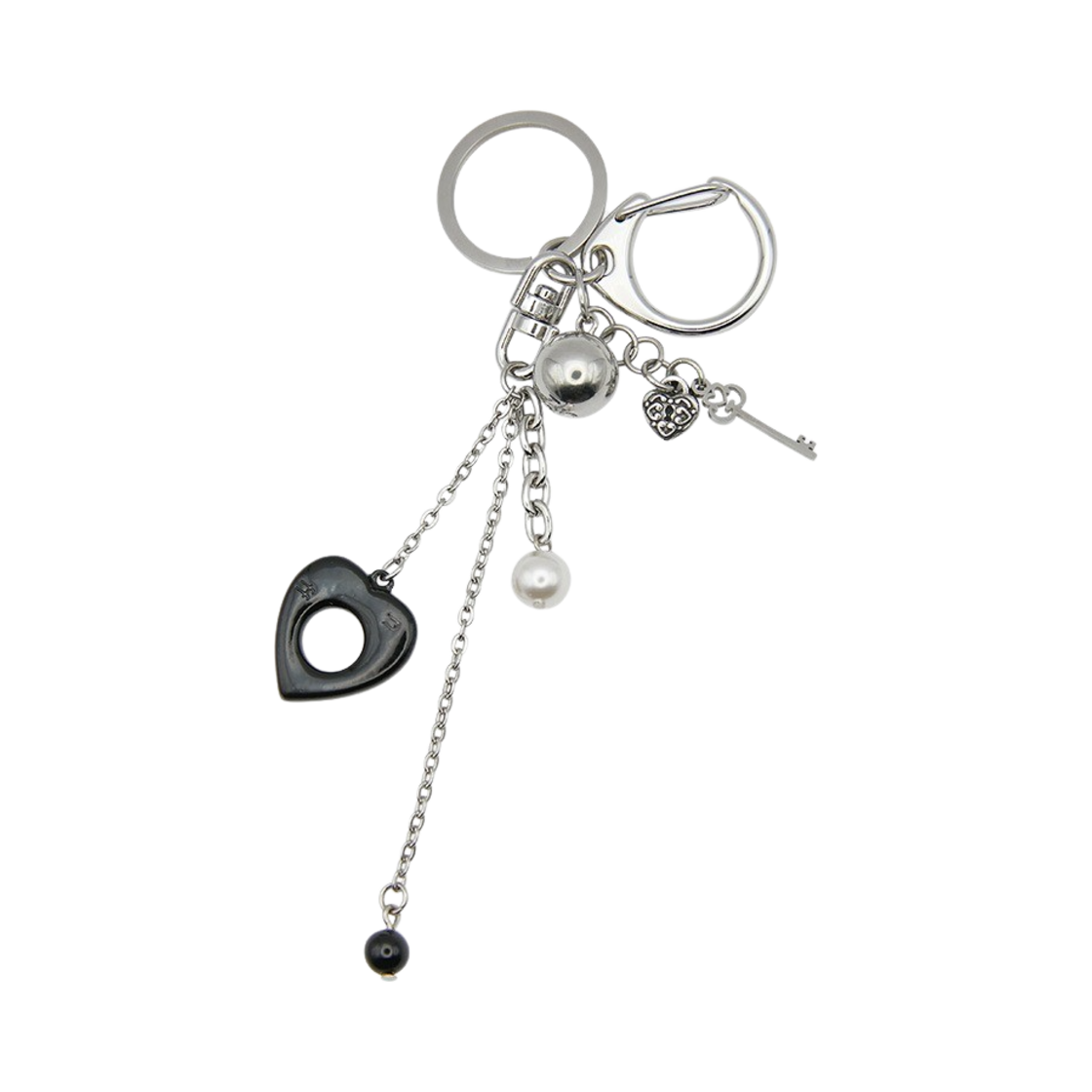 nff219 Nff Noir Heart Key Ring