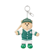 Starbucks Baseball Bearista Keychain Batter