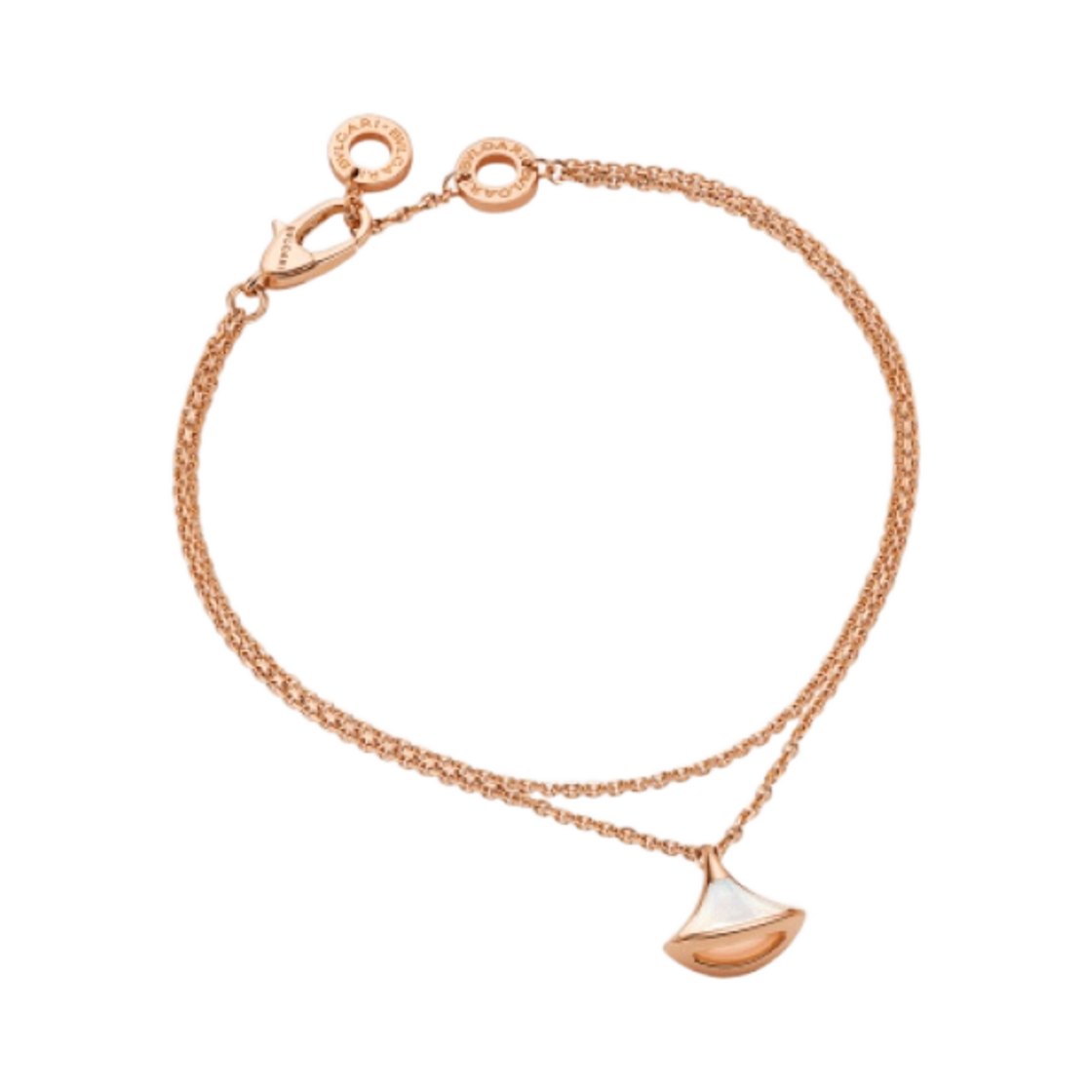 불가리 디바스 드림 브레이슬릿 로즈 골드 마더 오브 펄