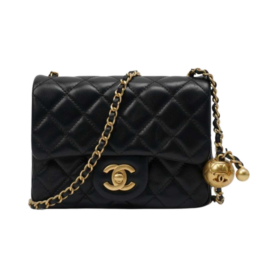 샤넬 미니 플랩백 램스킨 & 골드 메탈 블랙(Chanel Mini Flap Bag Lambskin & Gold Black)