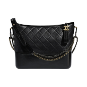 Chanel Gabrielle Large Hobo Bag Aged Calfskin & Gold Black