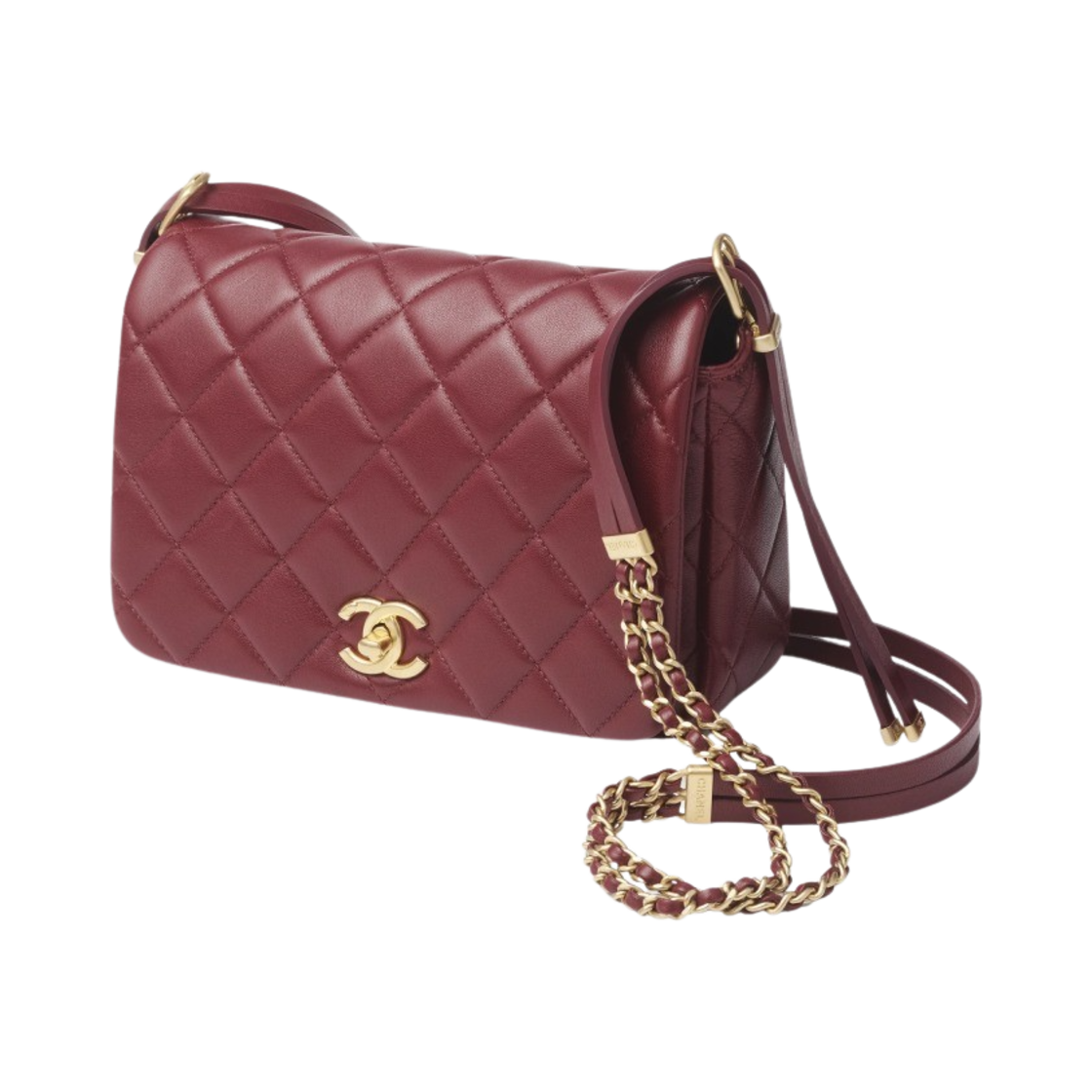 샤넬 스몰 플랩백 램스킨 골드 메탈 & 다크 브라운(Chanel Small Flap Bag Lambskin Gold Metal & Dark Brown) - 2