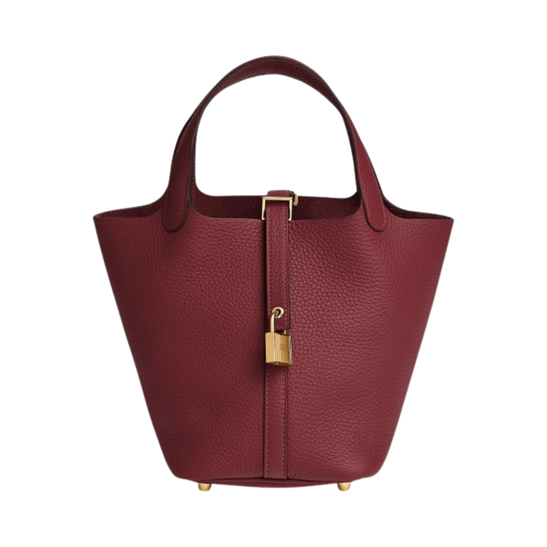 에르메스 피코탄 락 18 백 클레망스 & 골드 하드웨어 루즈 아쉬(Hermes Picotin Lock 18 Bag Clemence & Gold Rouge H)