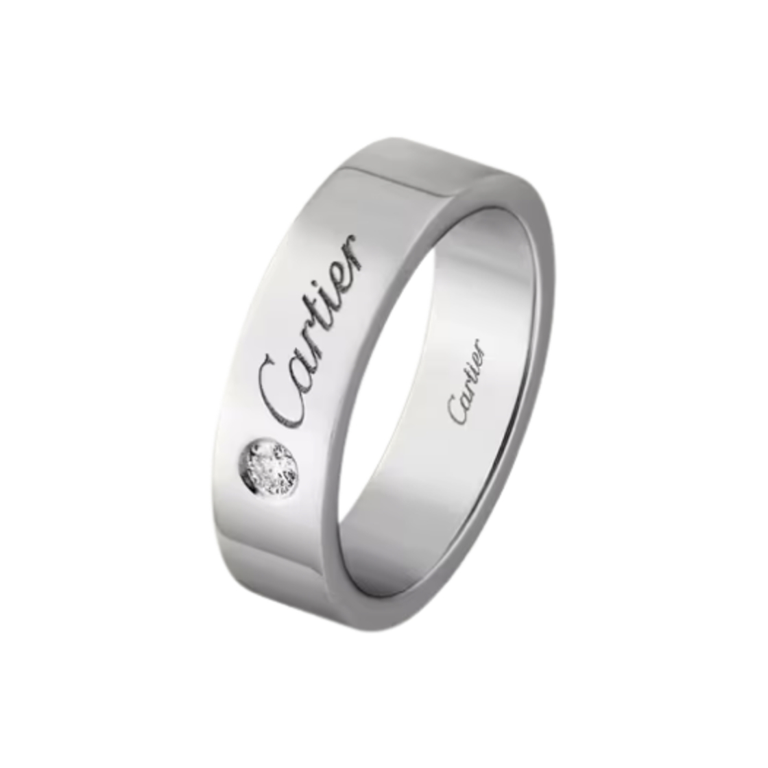 까르띠에 C 드 까르띠에 웨딩 밴드 플래티넘 다이아몬드(Cartier C De Cartier Wedding Band Platinum Diamond) - 1