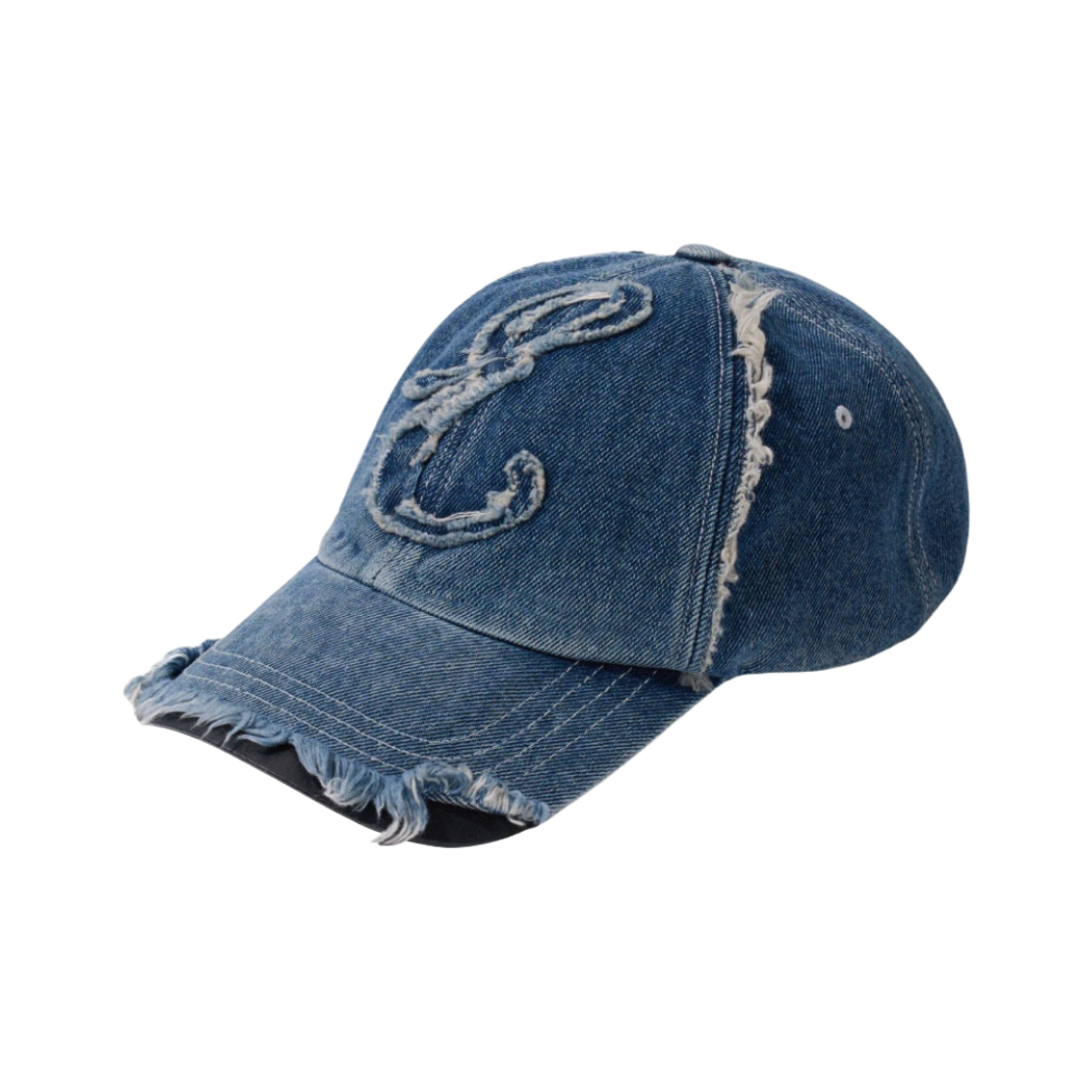 이티씨이 데미지드 데님 캡 블루(ETCE Damaged Denim Cap Blue) - 2