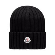 Moncler Wool Beanie Black - 23FW