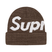 Supreme Big Logo Beanie Brown Static - 21FW
