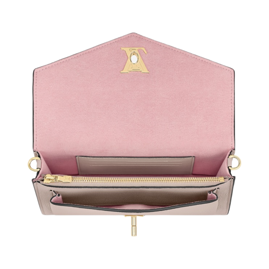 M80673 Louis Vuitton Mylockme Chain Pochette Greige - #2