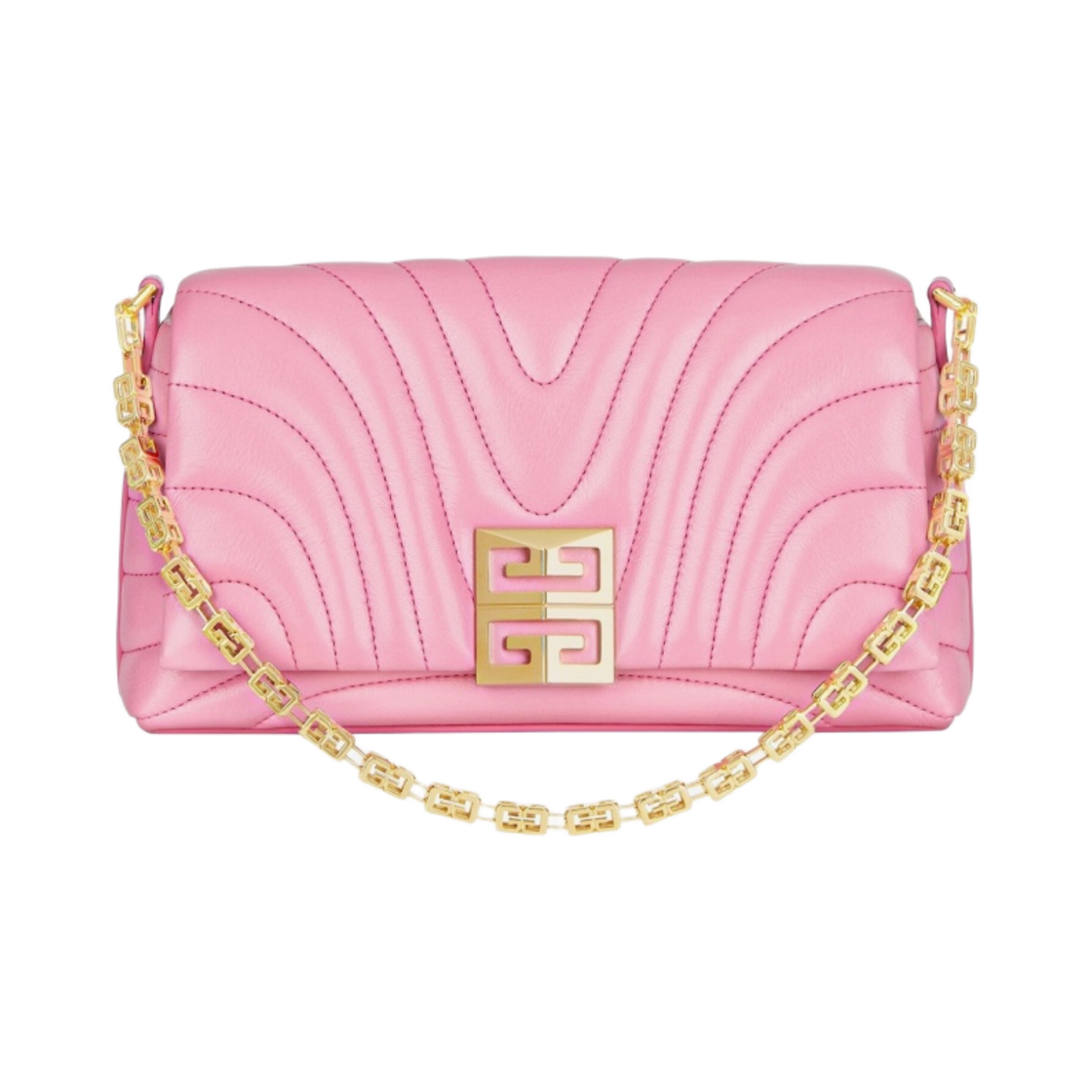 지방시 퀼티드 레더 스몰 4G 소프트 체인백 브라이트 핑크(Givenchy Small 4G Soft Bag in Quilted Leather with Chain Bright Pink) - 1