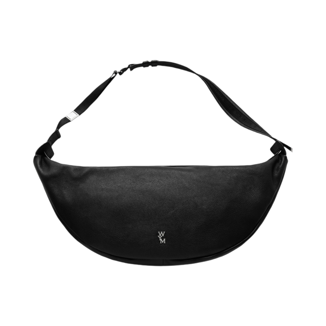 W243/W233BA13634B Wooyoungmi Medium Moon Bag Black - 23FW