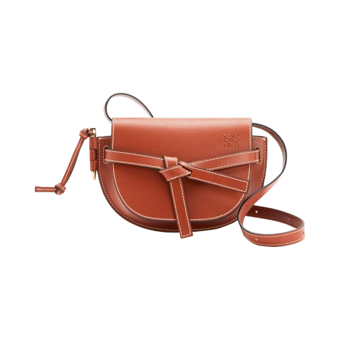 로에베 미니 게이트 듀얼백 내츄럴 카프스킨 러스트 컬러(Loewe Mini Gate Dual Bag in Natural Calfskin Rust Color) - 1