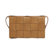 Bottega Veneta Lambskin Leather Cassette Caramel