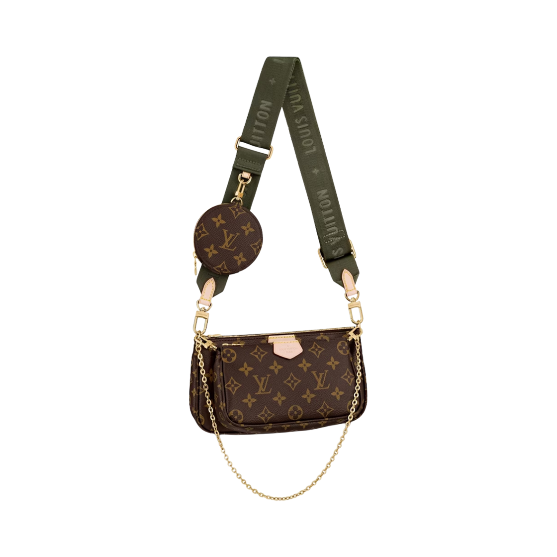 루이비통 멀티 포쉐트 악세수아 모노그램 카키(Louis Vuitton Multi Pochette Accessoires Monogram Khaki)
