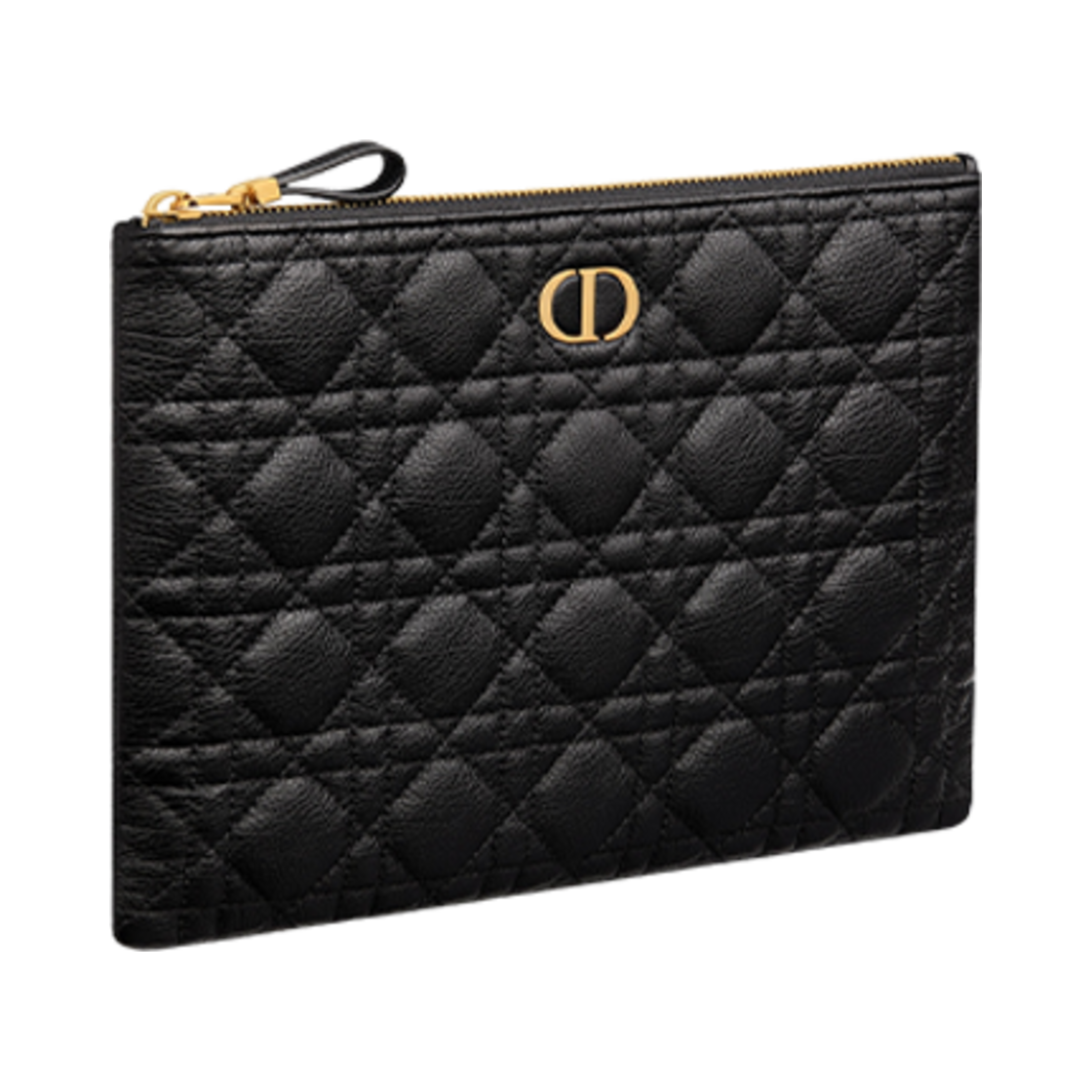 디올 미디움 카로 데일리 파우치 블랙 서플(Dior Medium Caro Daily Pouch Black Supple) - 2