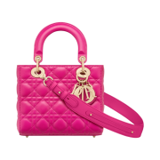 Dior Small Lady Bag My ABCDior Cannage Lambskin Rani Pink