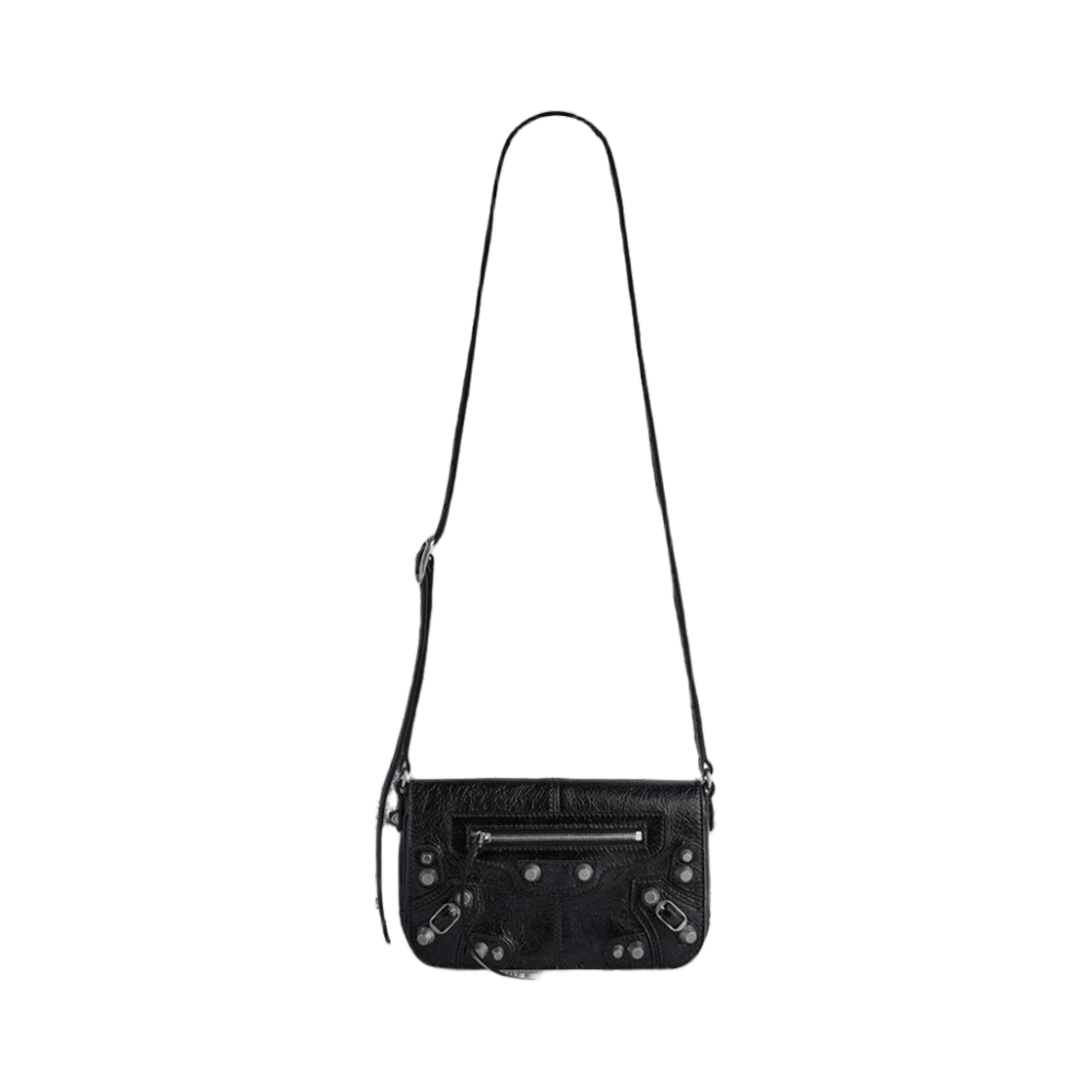 발렌시아가 르 카골 미니 플랩백 블랙