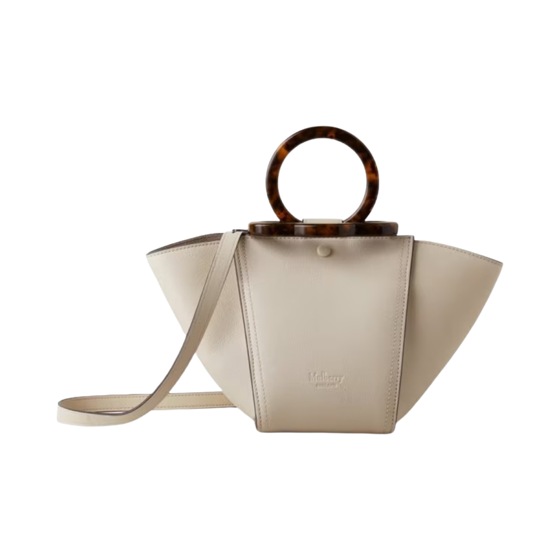 멀버리 실키 카프 미니 라이더스 탑 핸들 초크(Mulberry Silky Calf Mini Riders Top Handle Chalk)