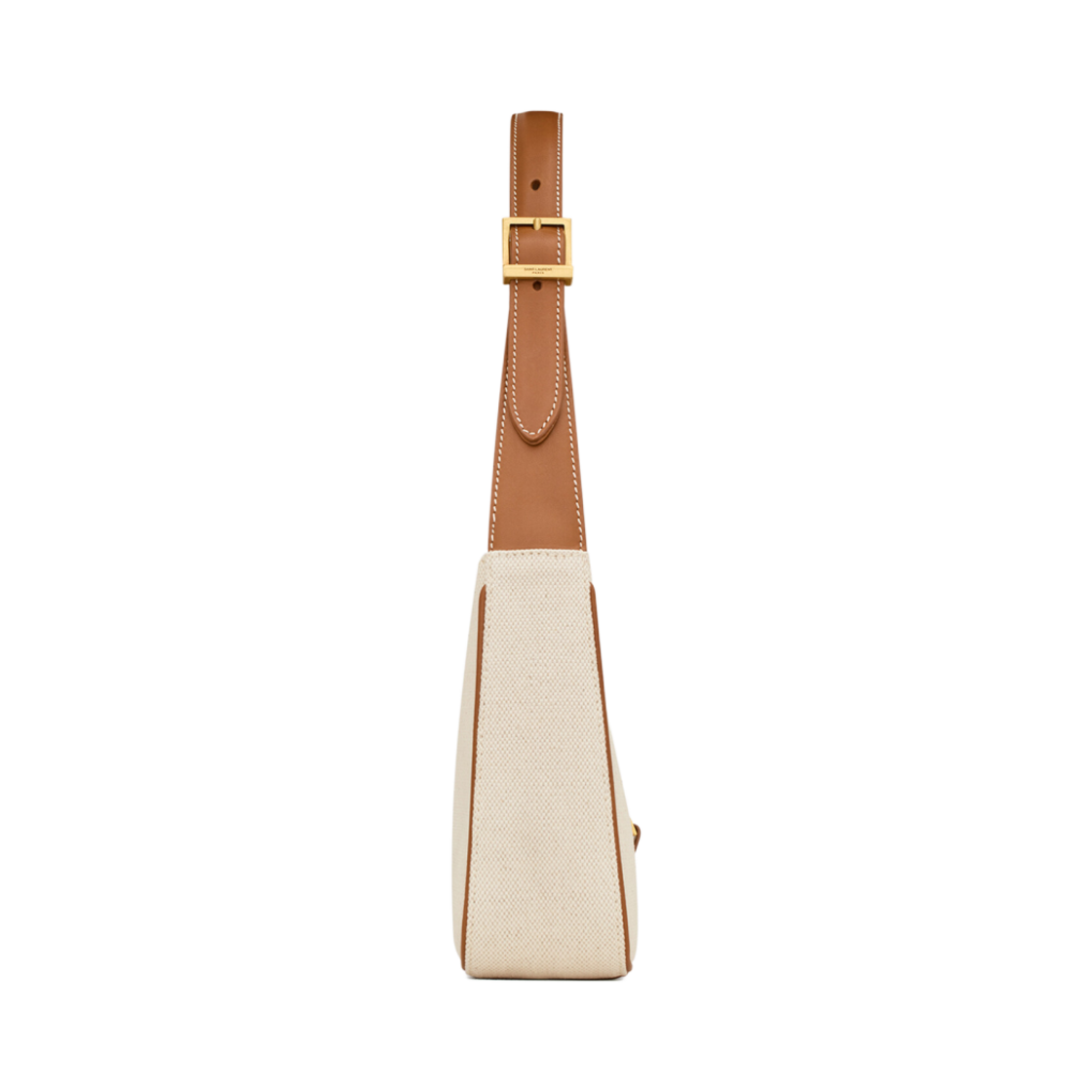 생로랑 르 5 아7 인 캔버스 앤 레더 그레지 앤 브릭(Saint Laurent Le 5 A 7 In Canvas And Leather Hobo Bag Grege And Brick) - 2