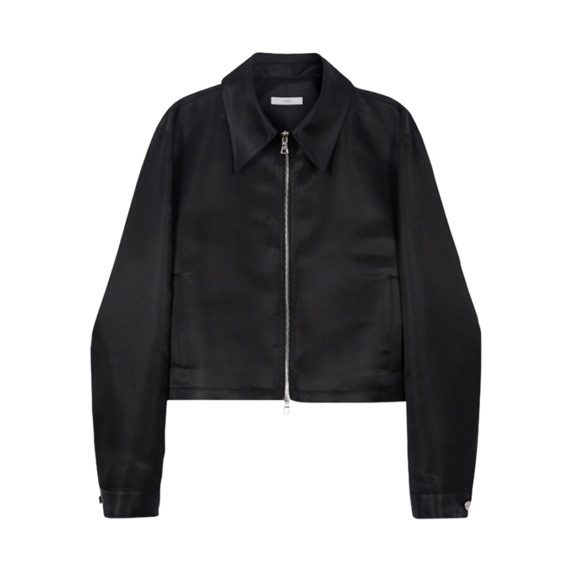 YJ0027, YJ0028 YUJI Nylon Short Jacket Black