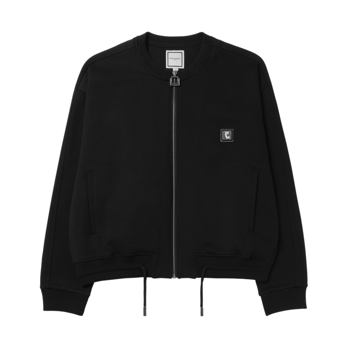 우영미 집업 스웨트셔츠 블랙 - 25SS(Wooyoungmi Zipup Sweatshirt Black - 25SS)