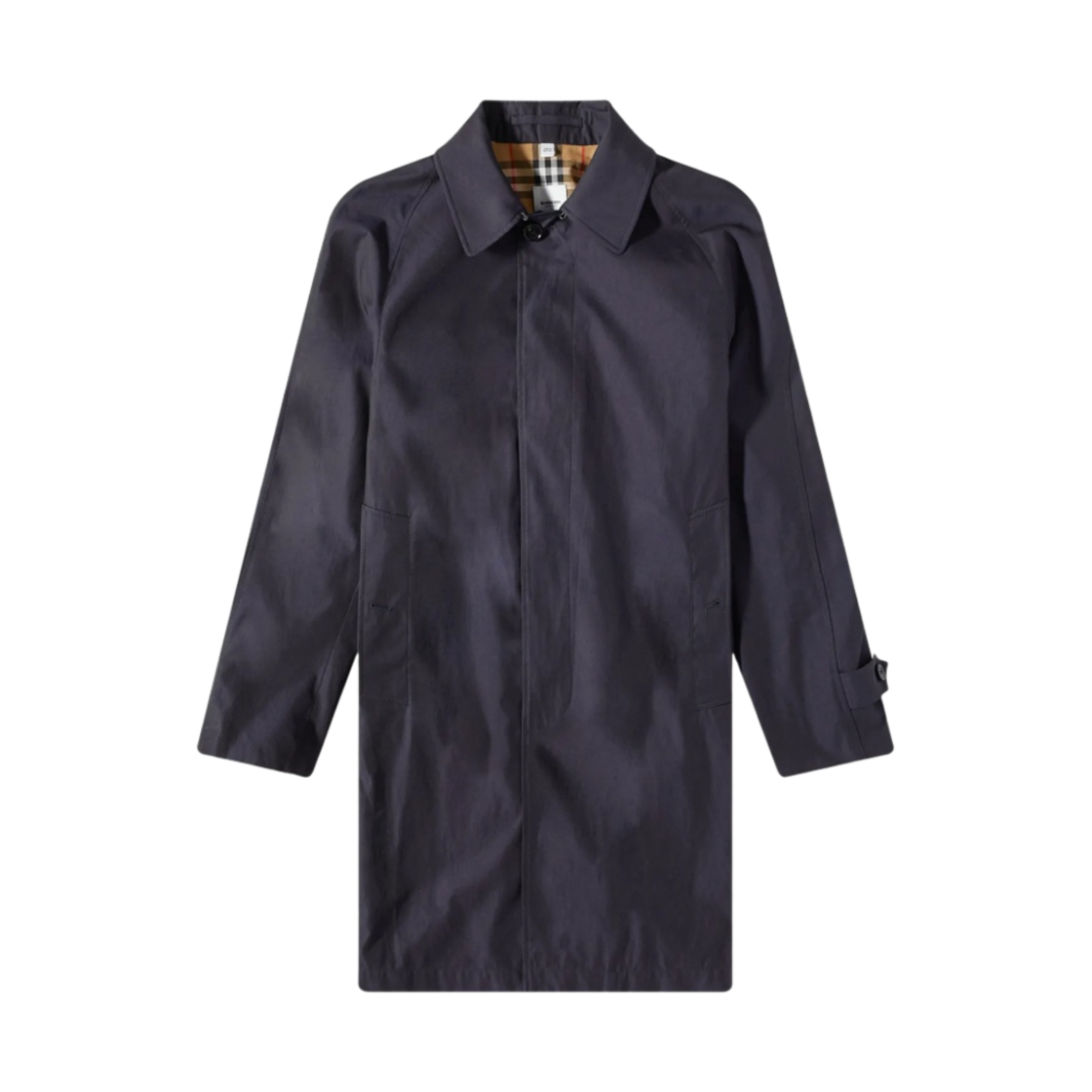 8018812 Burberry Camden Car Coat Carbon Blue