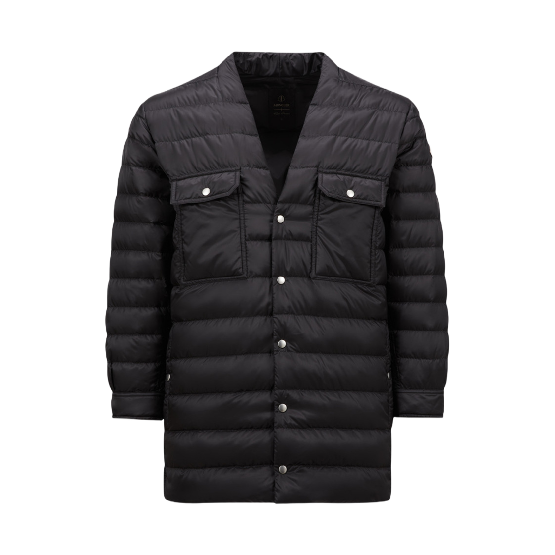 몽클레르 x 릭 오웬스 다운 아우터 셔츠 블랙 - 24FW(Moncler x Rick Owens Down Outer Shirt Black - 24FW)