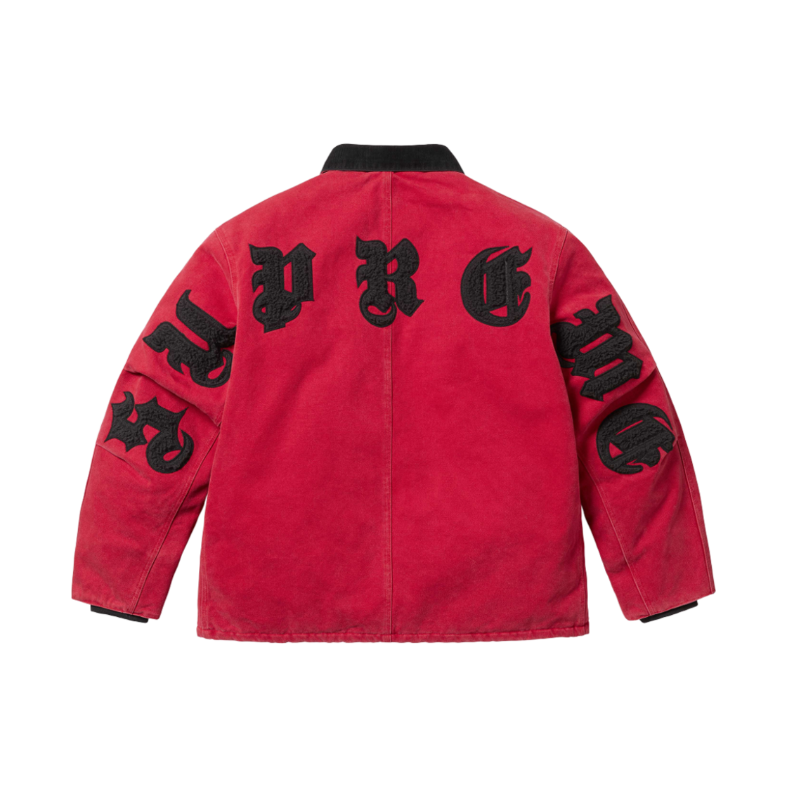 슈프림 올드 잉글리쉬 캔버스 워크 자켓 레드 - 25SS