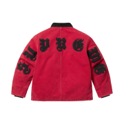 Supreme Old English Canvas Work Jacket Red - 25SS