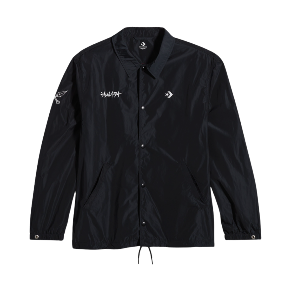 10028745-A01 Converse x Naruto Shippuden Itachi Andover Jacket Black