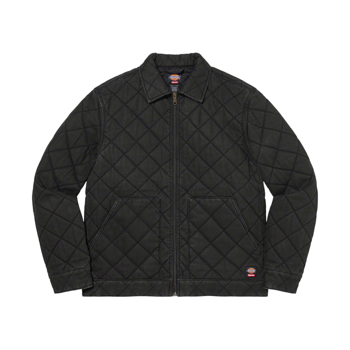 슈프림 x 디키즈 퀼티드 데님 워크 자켓 블랙 - 21FW(Supreme x Dickies Quilted Denim Work Jacket Black - 21FW)