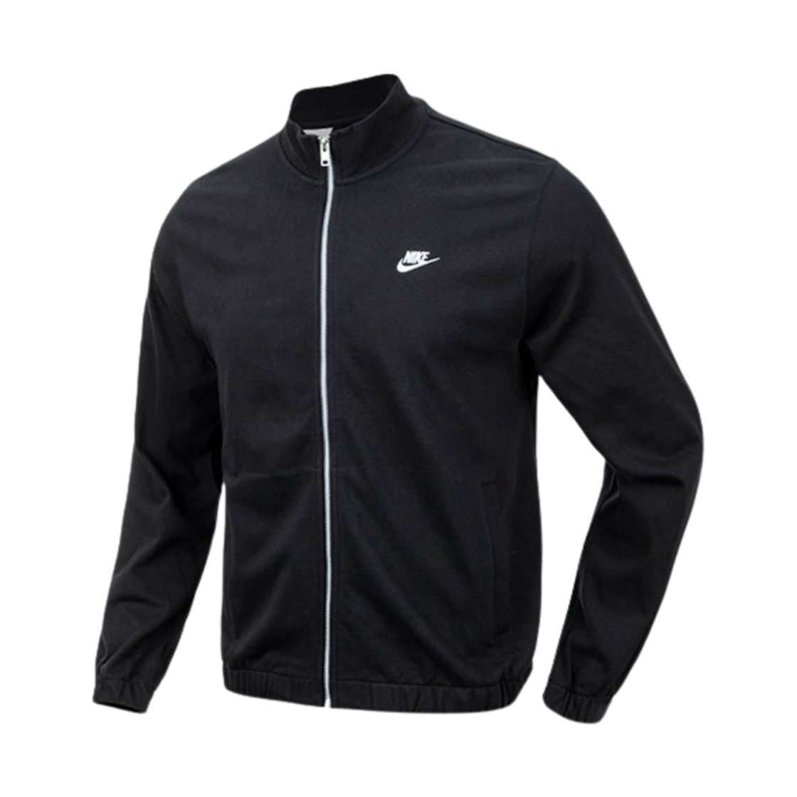 나이키 클럽 니트 자켓 블랙 화이트 - 아시아