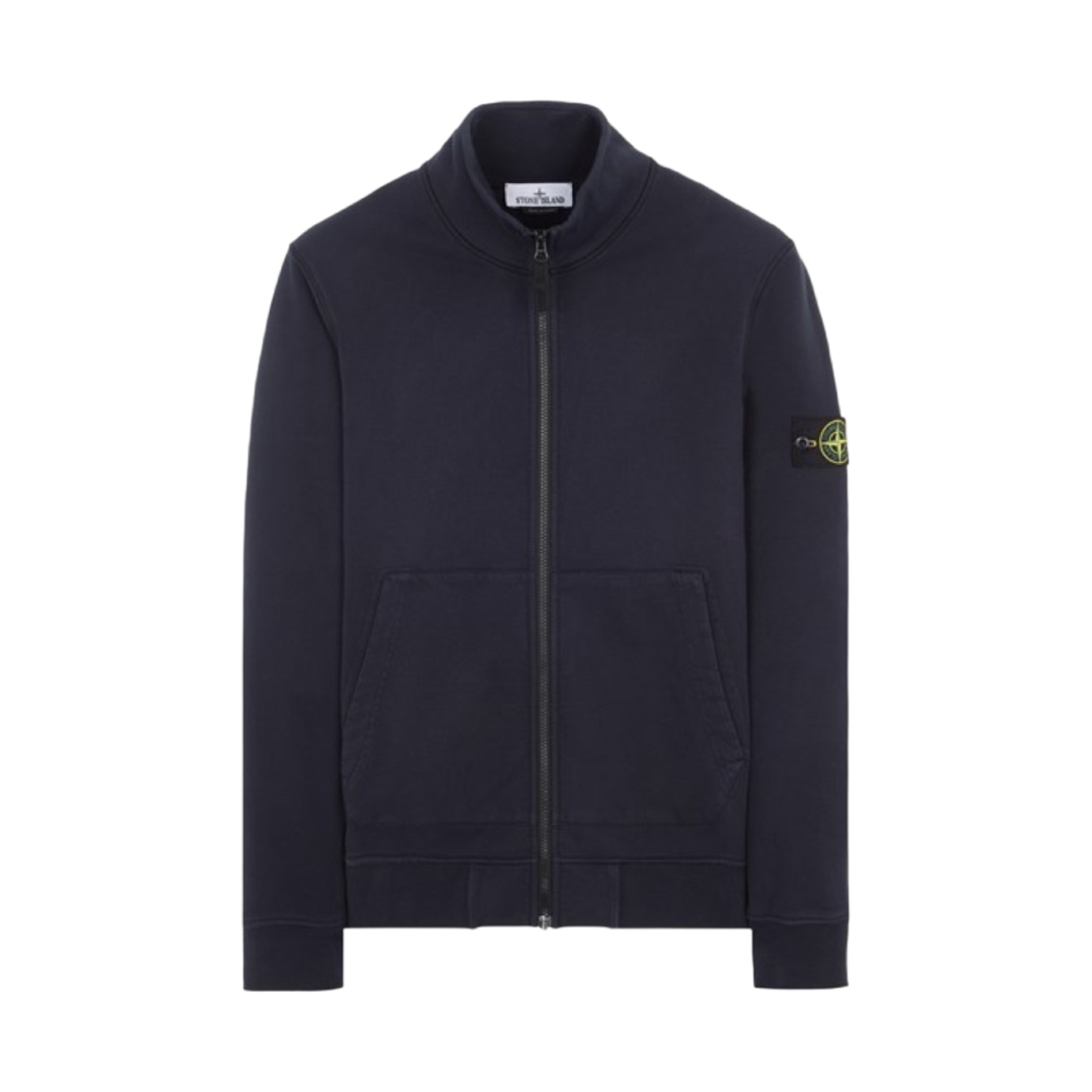 101564351-A0020 Stone Island 64351 Cotton Fleece Track Top Navy Blue - 23SS