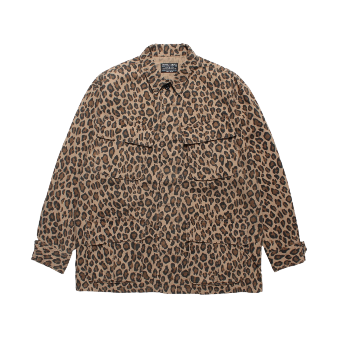 3398 Wacko Maria Leopard Fatigue Jacket Begie