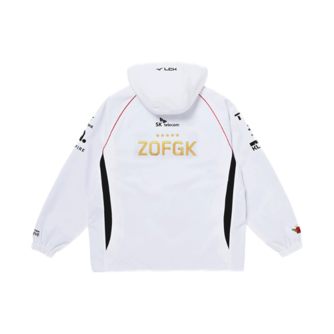 티원 2024 유니폼 월드 챔피언십 자켓 화이트 (마킹 버전)(T1 2024 Uniform World Champions Jacket White (Marking Ver.))