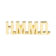 Human Made HM Logo Pins Gold