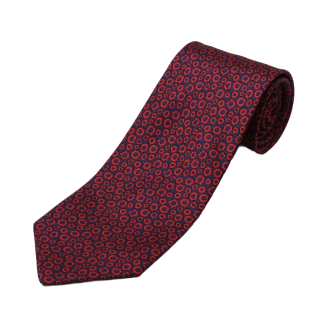 페라가모 툴 프린트 실크 타이 레드 네이비(Ferragamo Tools Print Silk Tie Red Navy) - 1
