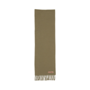 Acne Studio Fringe Wool Muffler Khaki Green