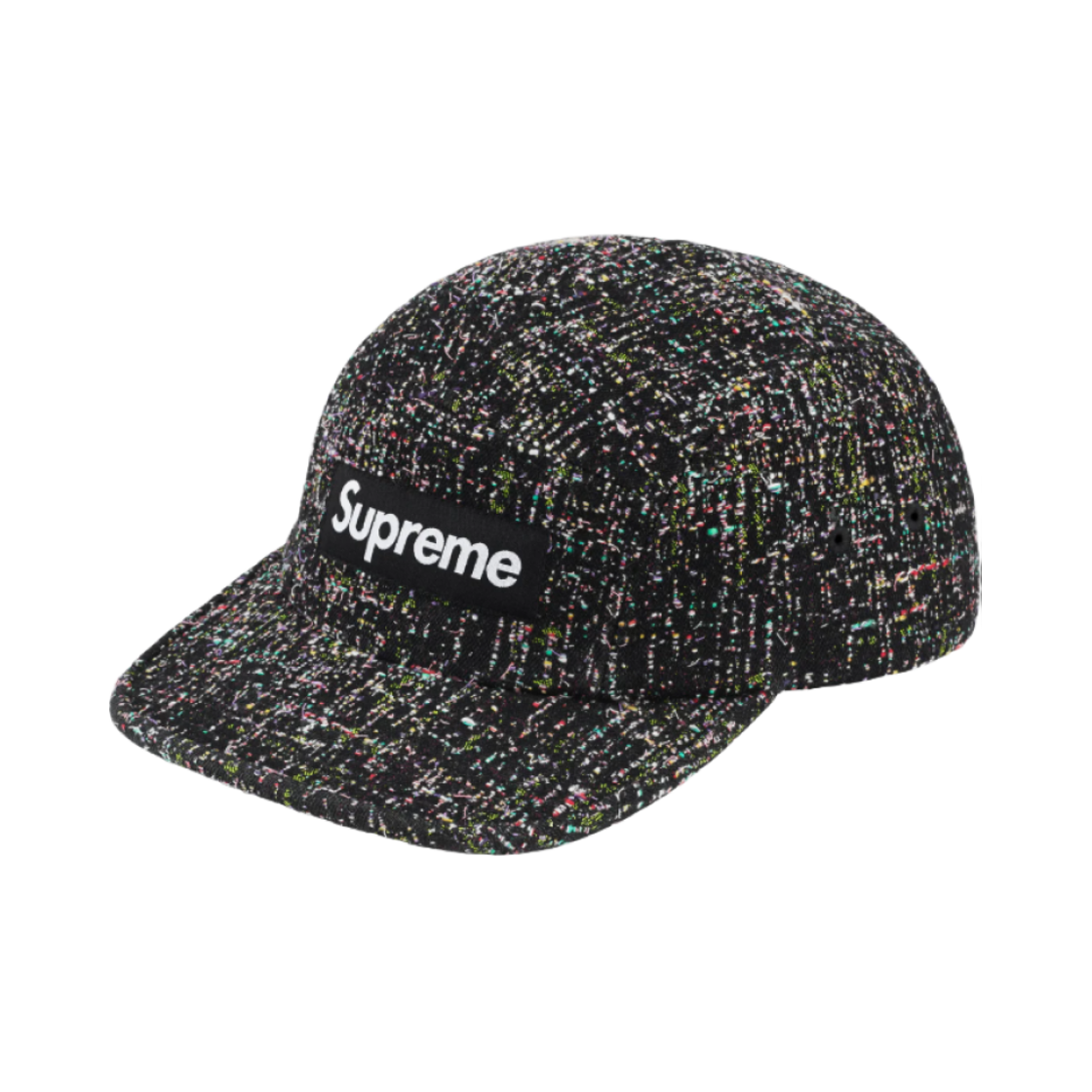 - Supreme Denim Boucle Camp Cap Black - 24FW
