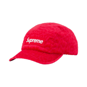 Supreme Leopard Corduroy Camp Cap Red - 23FW
