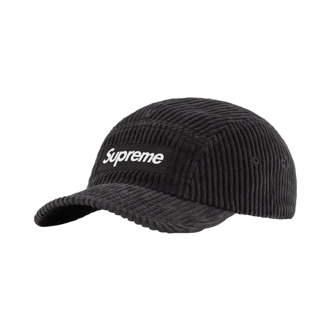 슈프림 코듀로이 캠프캡 블랙 - 22SS