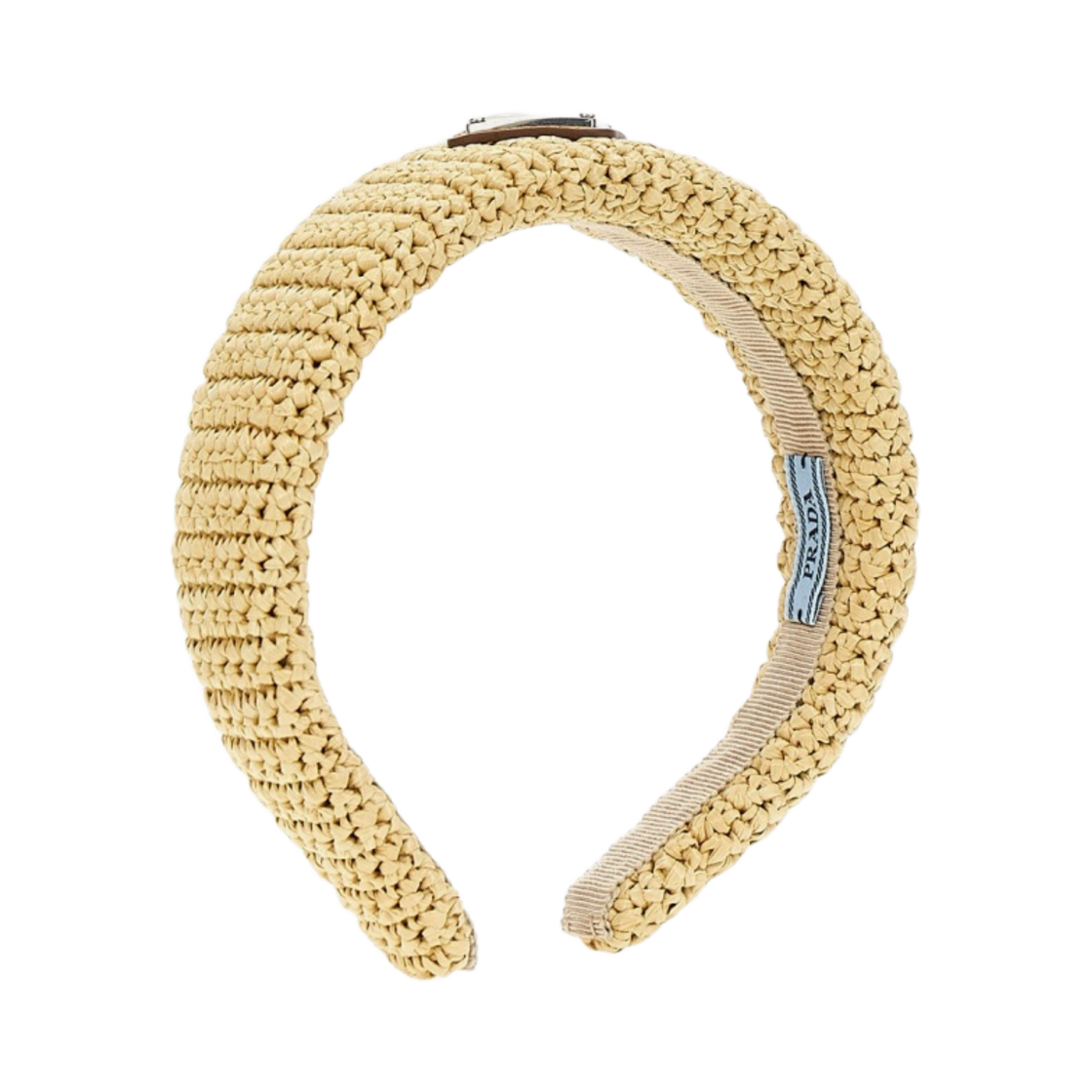 (W) 프라다 크로쉐 해드밴드 내츄럴