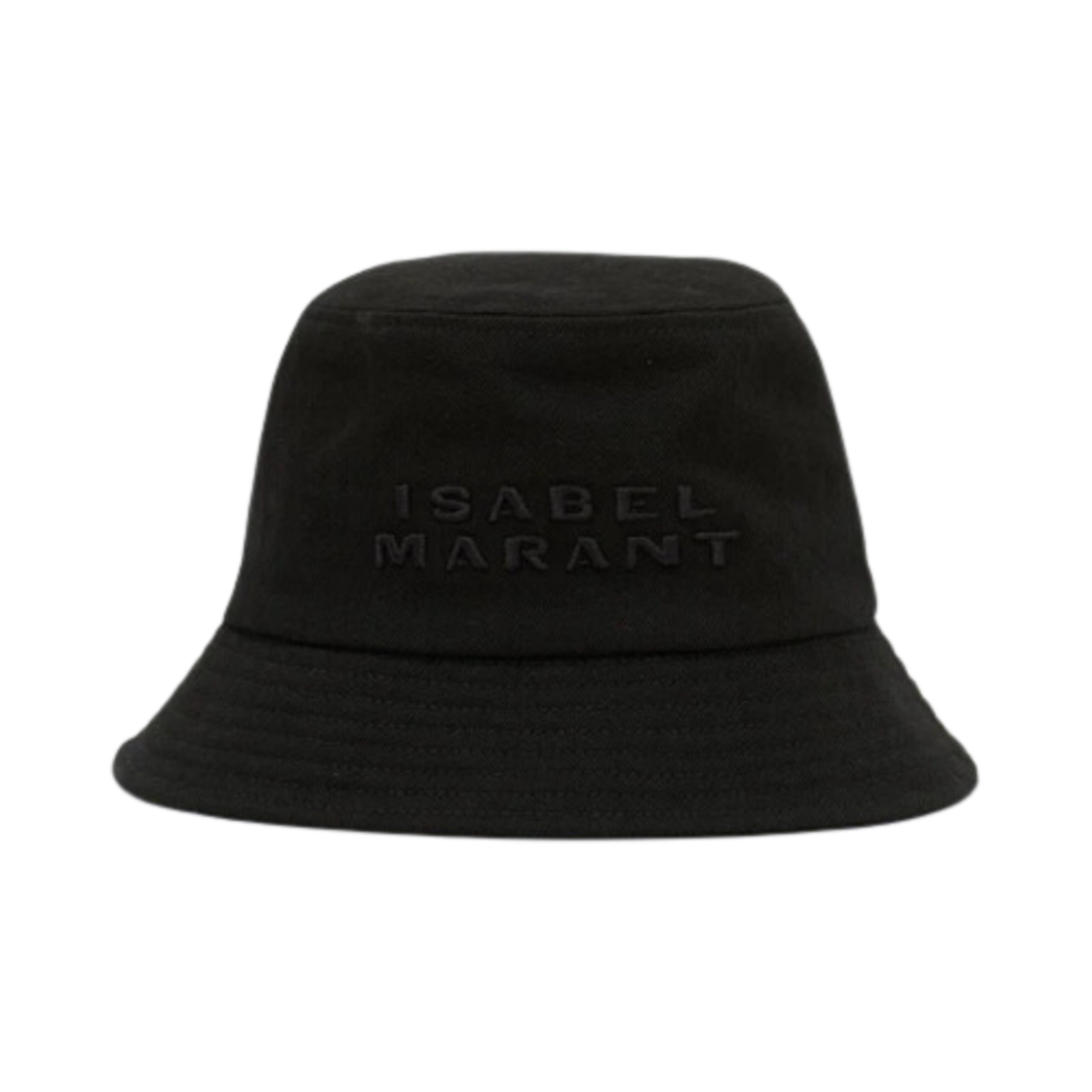 CU001XFA-A2C08A-BKBK (W) Isabel Marant Embroidered Haley Logo Bucket Hat Black Black - 23FW