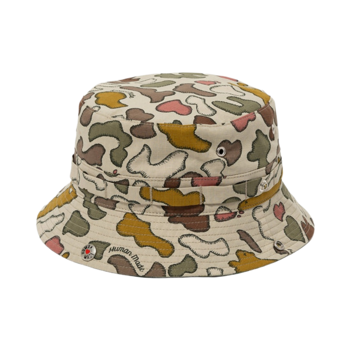 XX27GD002 Human Made x Kaws Camo Bucket Hat Brown