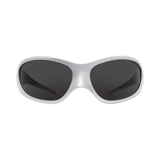 Balenciaga Skin XXL Cat Sunglasses Silver